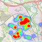 Hatch Batten Estates - Allington listings heatmap