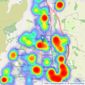 Hathways Estate Agents - Cwmbran listings heatmap