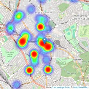 Hausman & Holmes - London listings heatmap