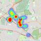 Haven Estate Agents - East Finchley listings heatmap