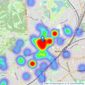 Hawes & Co - Wimbledon Village listings heatmap