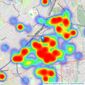 Hawes & Co - Wimbledon listings heatmap