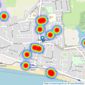 Hayling Property - Hayling listings heatmap