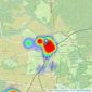 Hayward Fox - Brockenhurst listings heatmap