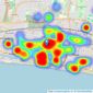 Healy & Newsom - Hove listings heatmap