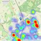 Heartwood Homes - St Albans listings heatmap