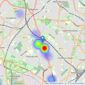 Heaven Estate Agents - London listings heatmap