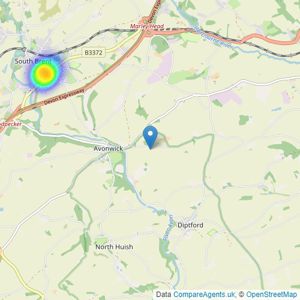 Helen Moore - Powered by eXp UK, covering South Hams listings heatmap