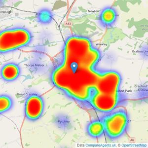 Henderson Connellan - Kettering listings heatmap