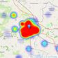 Henderson Connellan - Market Harborough listings heatmap