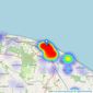 Henleys - Cromer listings heatmap