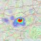 Henleys Estates Ltd - Isleworth listings heatmap