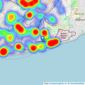 Henry Adams - Bognor Regis listings heatmap