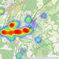 Henry Adams - Haslemere listings heatmap