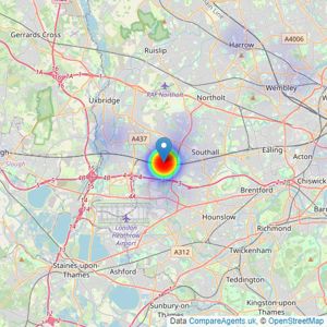 Henry Wiltshire - Hayes listings heatmap