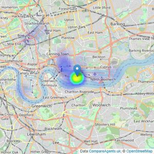 Henry Wiltshire - Royal Docks listings heatmap