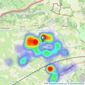 Hensons - Nailsea listings heatmap