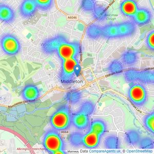 Henstock Property Services - Middleton listings heatmap