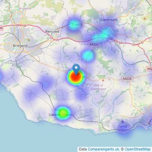 Herbert R Thomas - Cowbridge listings heatmap