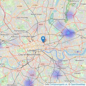 Here Residential - Chelmsford listings heatmap