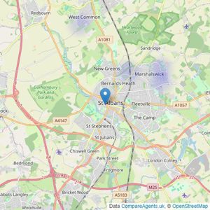 Herts Homes - St. Albans listings heatmap