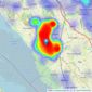 Hewitt Adams Ltd - Heswall listings heatmap