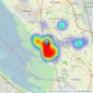 Hewitt Adams - Neston listings heatmap