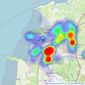 Hewlett Homes - Covering North Somerset listings heatmap