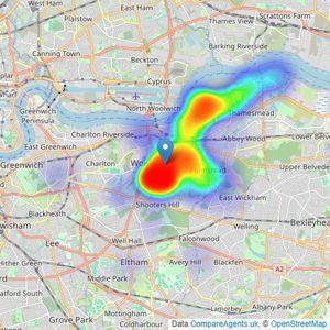 hi-residential - South East London listings heatmap