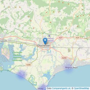 Higgins Drysdale - Chichester listings heatmap