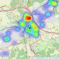 Higgs & Quinn - Leatherhead listings heatmap