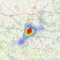 Hillier & Wilson Estate Agents - Newbury listings heatmap