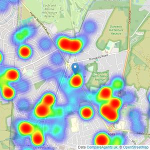 Hillier Wilson - Broadstone listings heatmap