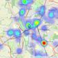 Hills Estate Agents - Worcester listings heatmap