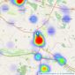 Hinchliffe Holmes - Tarporley listings heatmap