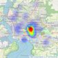 Hindhead - Plymouth listings heatmap