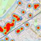 HJC - Surbiton listings heatmap