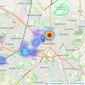 HMT Sales & Lettings - Cheltenham listings heatmap