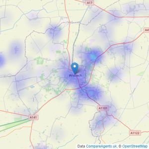 Hockeys - Wisbech listings heatmap