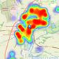 Hodsons - Abingdon listings heatmap