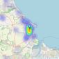 Holbrook & Co - Hartlepool listings heatmap