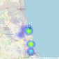 Holbrook & Co - Seaham listings heatmap