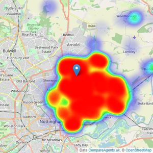 HoldenCopley - Mapperley listings heatmap