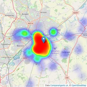 HoldenCopley - West Bridgford listings heatmap