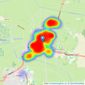 holland & odam - Glastonbury listings heatmap