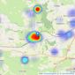 holland & odam - Somerton listings heatmap