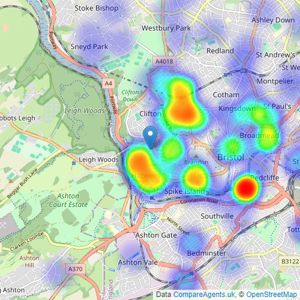 Hollis Morgan - Clifton listings heatmap