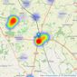 Holmans Estate Agents - Moreton-In-Marsh listings heatmap