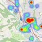 Holroyds - Bingley listings heatmap