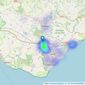 Home & Castle - Polegate listings heatmap